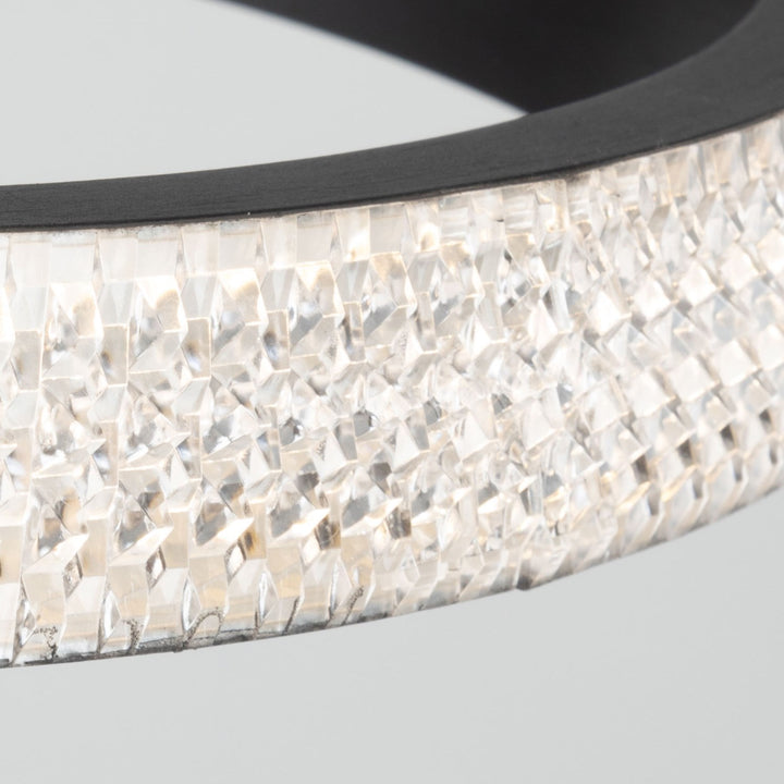 30W Led Flush Mount Black