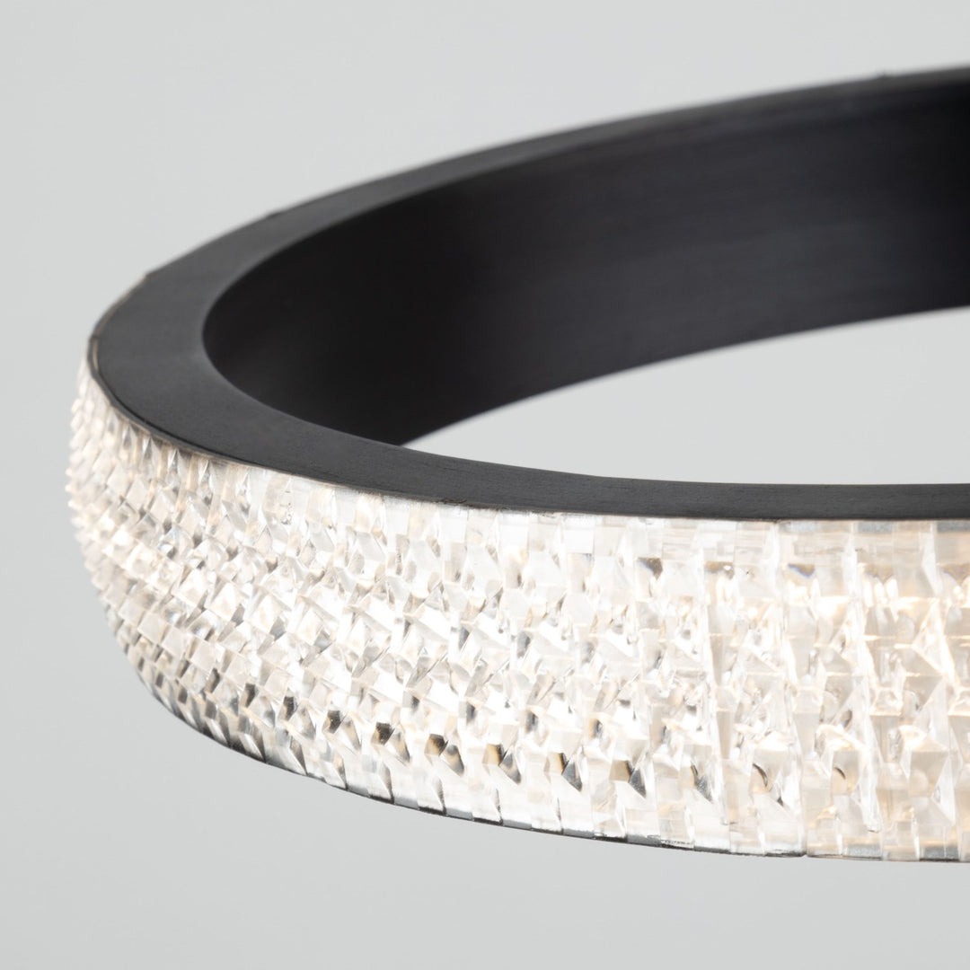 30W Led Flush Mount Black