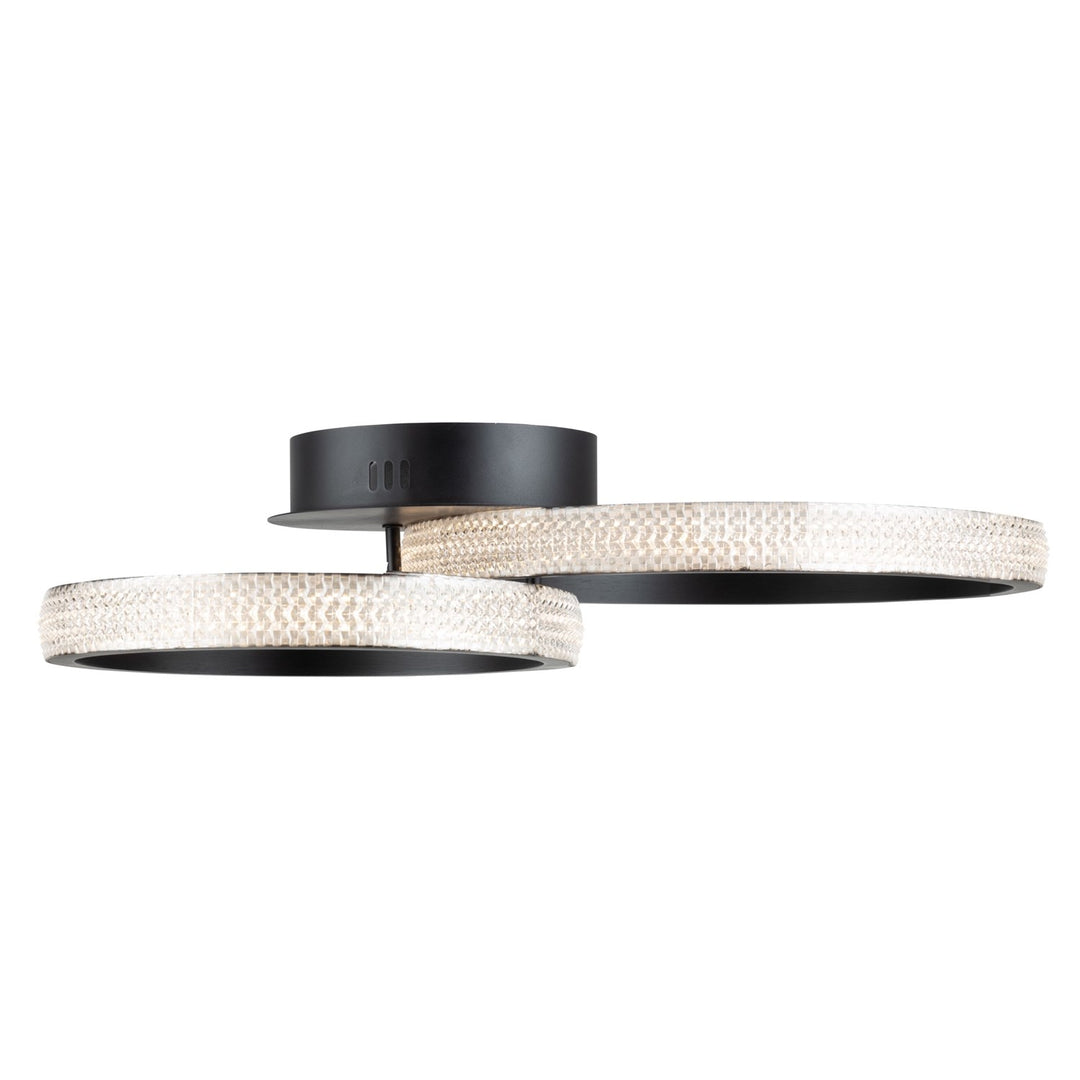 30W Led Flush Mount Black