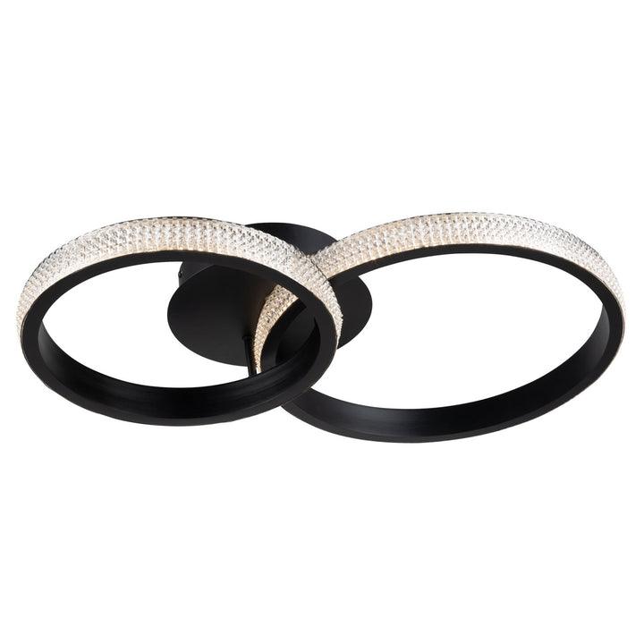 30W Led Flush Mount Black