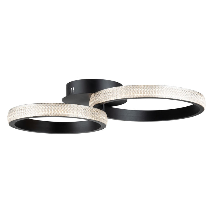 30W Led Flush Mount Black