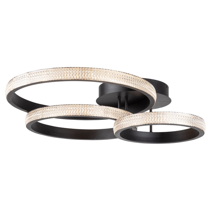 40W Led Flush Mount Black by Artcraft