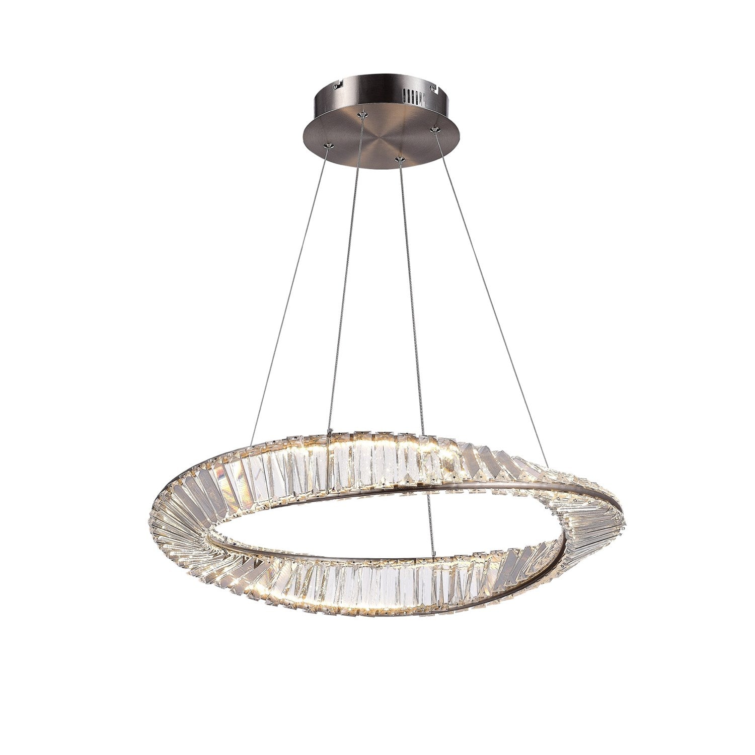 25W Led Pendant Satin Nickel by Artcraft