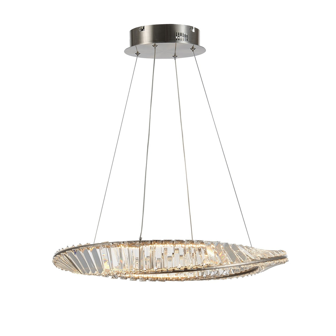 25W Led Pendant Satin Nickel