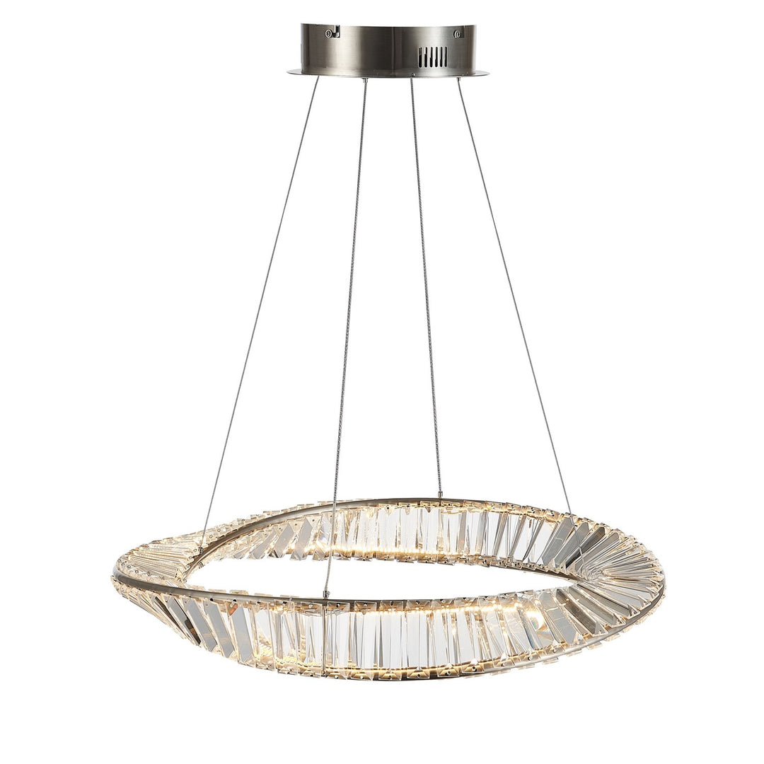 25W Led Pendant Satin Nickel