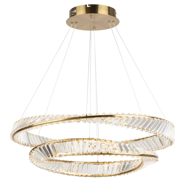 65W Led Chandelier Brushed Brass by Artcraft