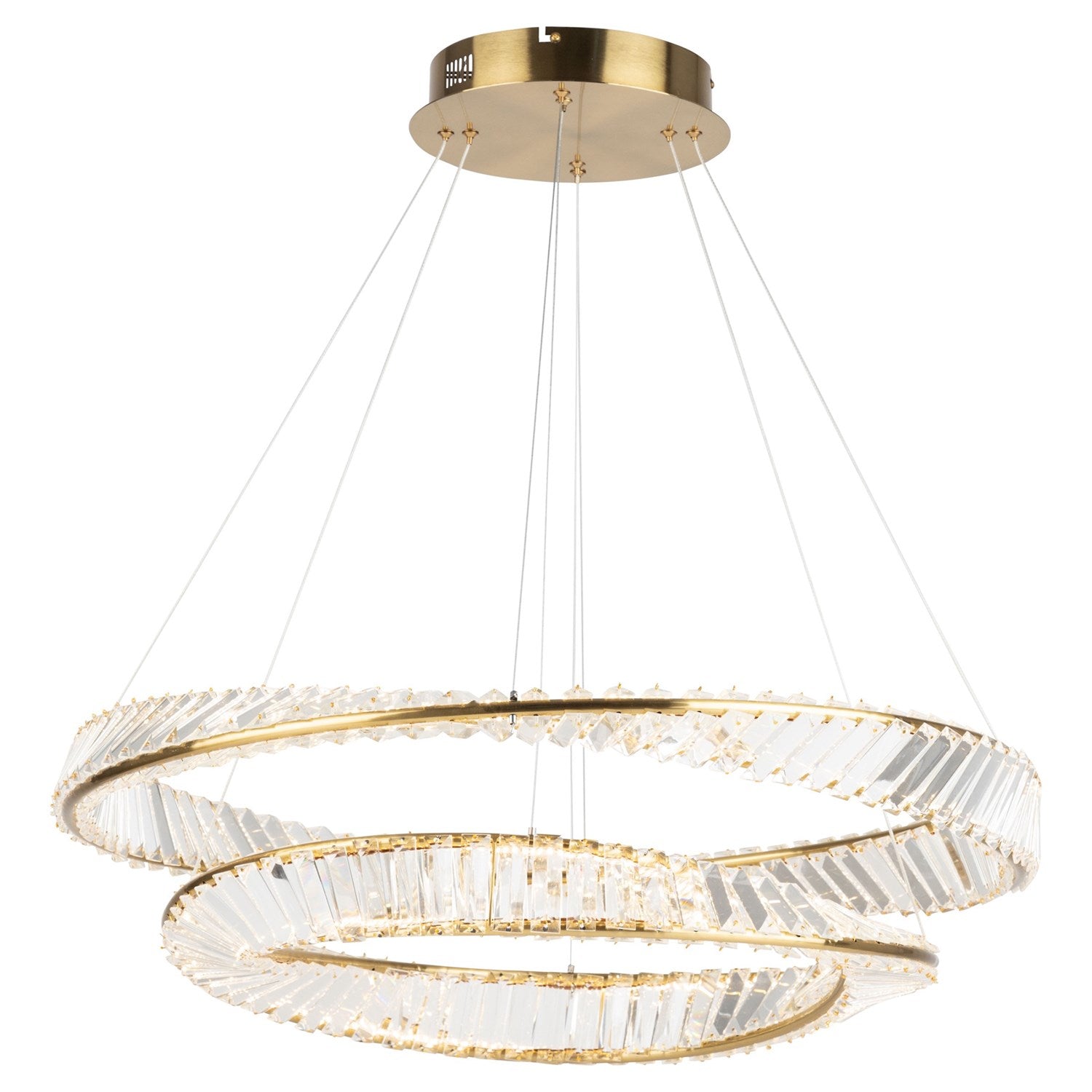 65W Led Chandelier Brushed Brass