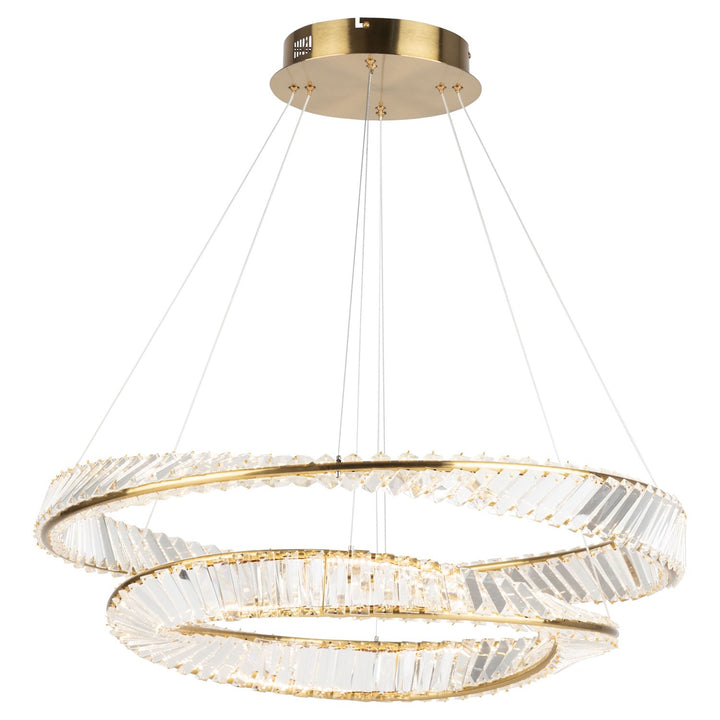 65W Led Chandelier Brushed Brass