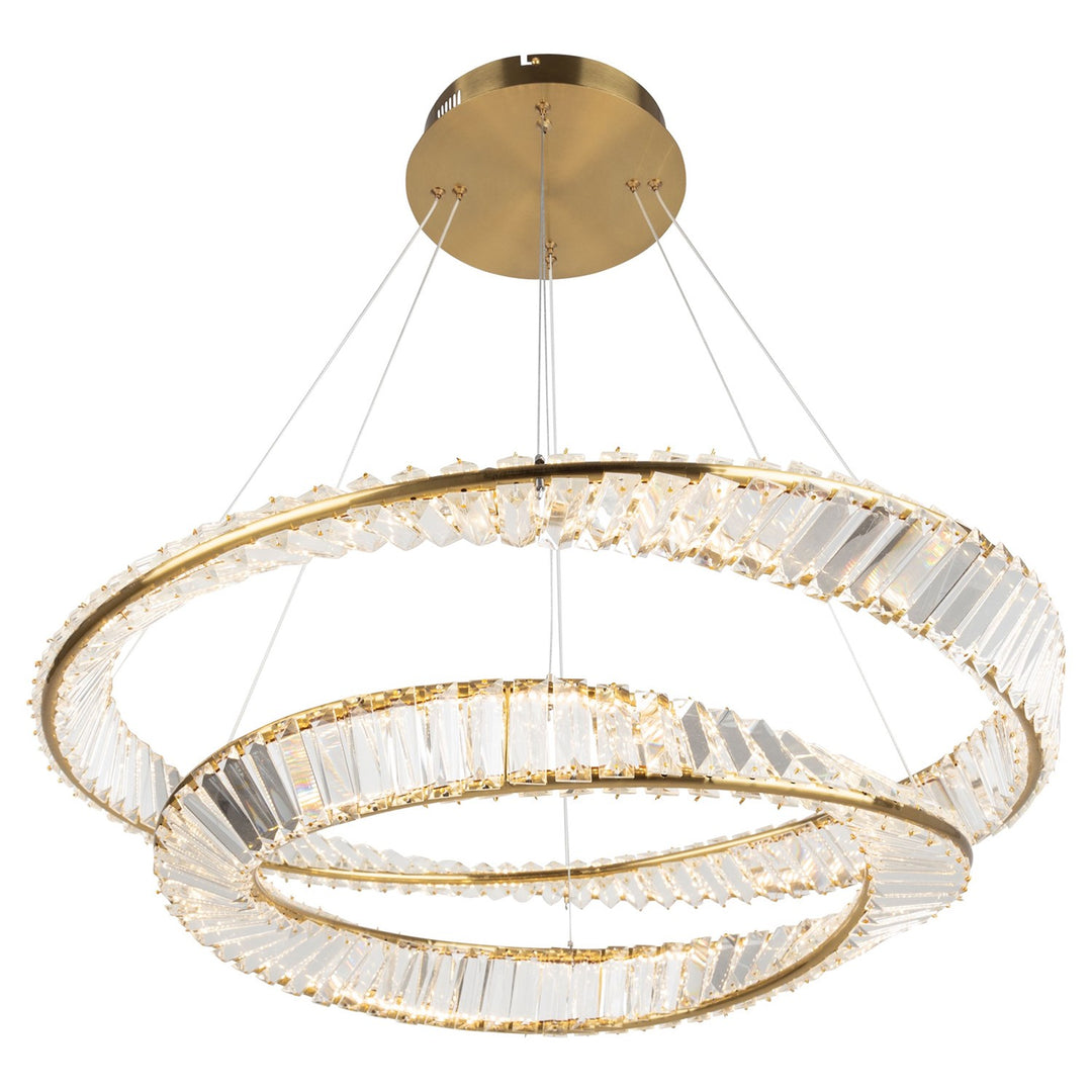 65W Led Chandelier Brushed Brass