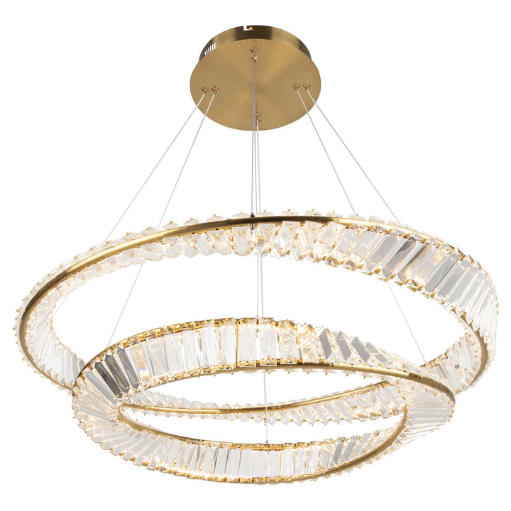 65W Led Chandelier Brushed Brass
