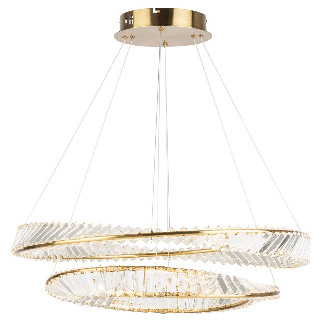 65W Led Chandelier Brushed Brass