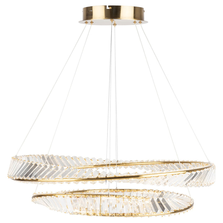 65W Led Chandelier Brushed Brass