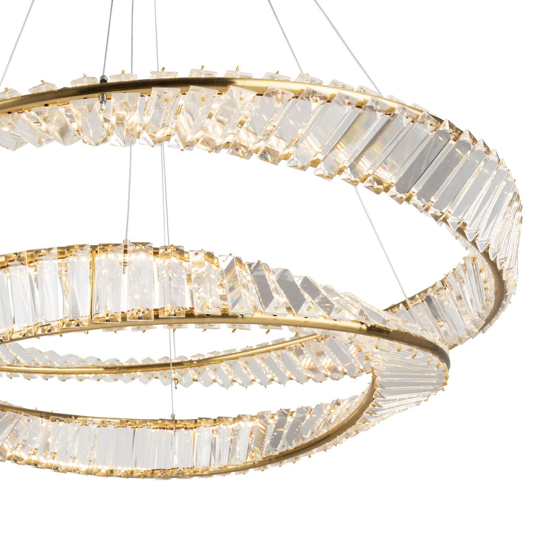 65W Led Chandelier Brushed Brass