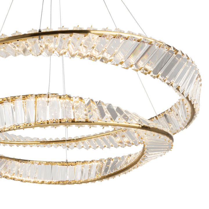 65W Led Chandelier Brushed Brass