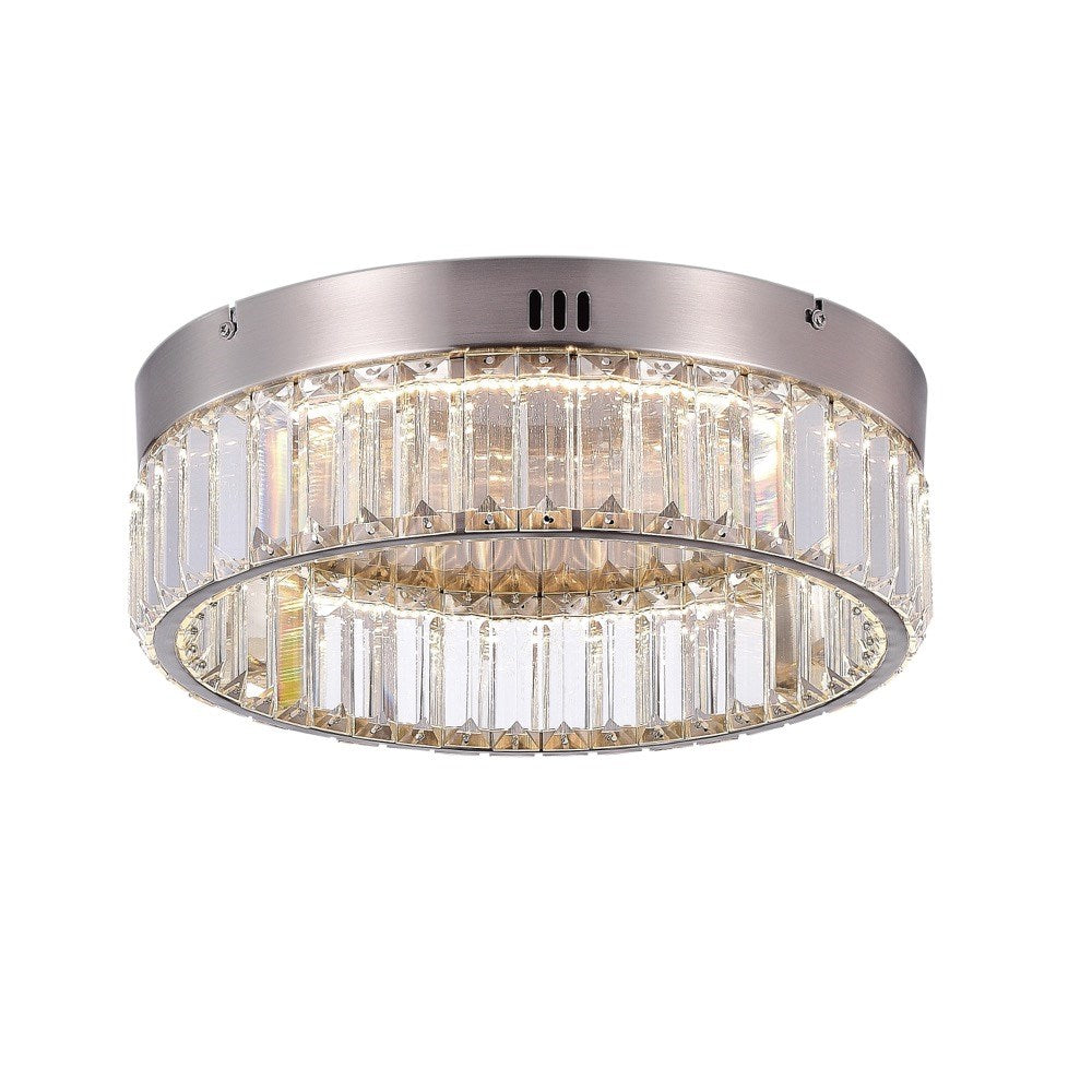 Stella Single Tier Led Flushmount Satin Nickel by Artcraft