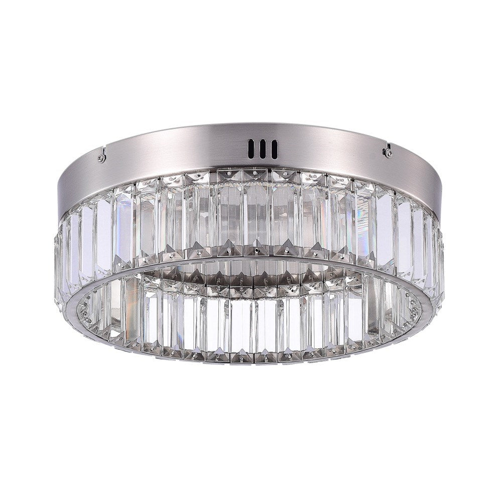 Stella Single Tier Led Flushmount Satin Nickel