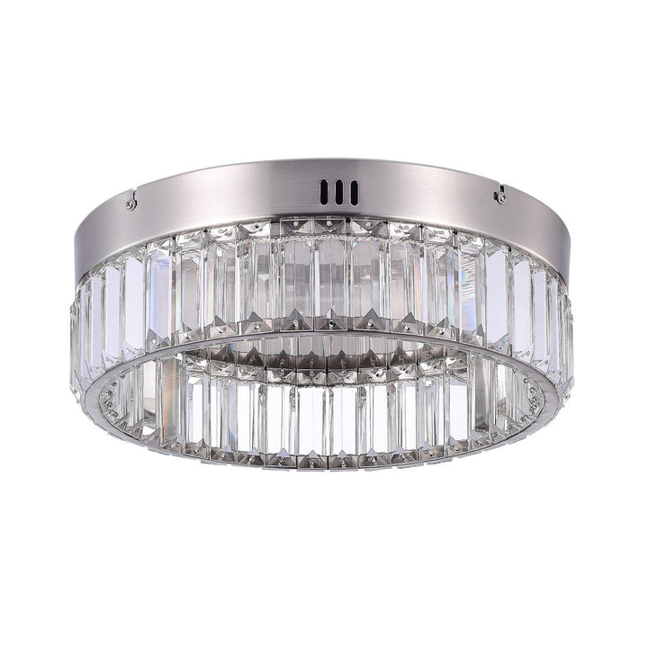 Stella Single Tier Led Flushmount Satin Nickel