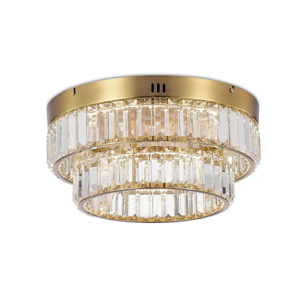 Stella Double Tier Led Flushmount Brushed Brass by Artcraft