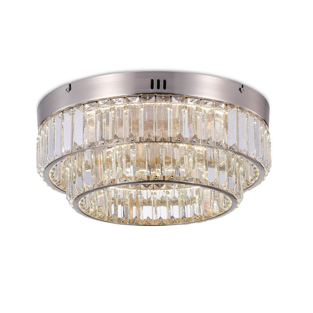 Stella Double Tier Led Flushmount Satin Nickel by Artcraft