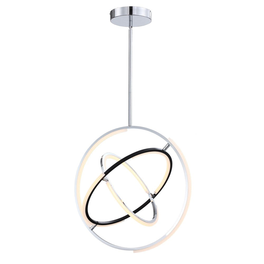 Collection Integrated Led 24 In. Pendant Polished Nickel by Artcraft