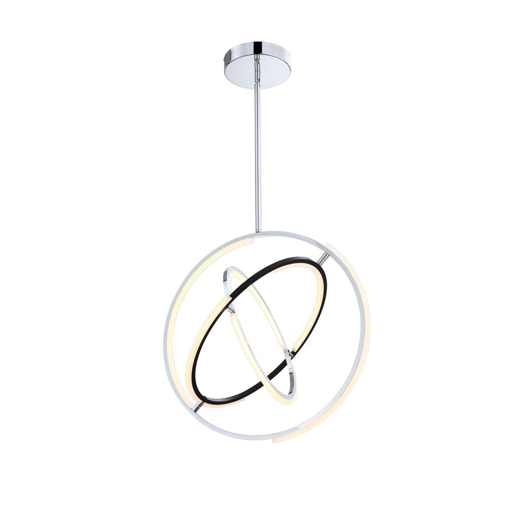 Collection Integrated Led 24 In. Pendant Polished Nickel