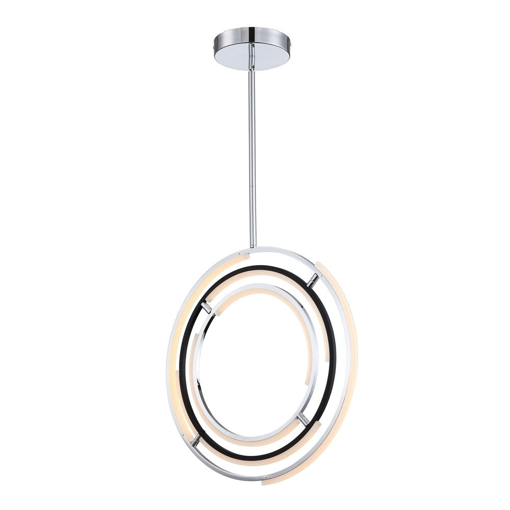 Collection Integrated Led 24 In. Pendant Polished Nickel