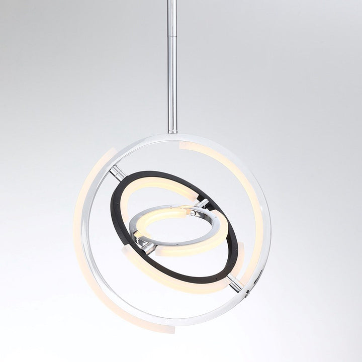 Collection Integrated Led 13 In. Pendant Polished Nickel