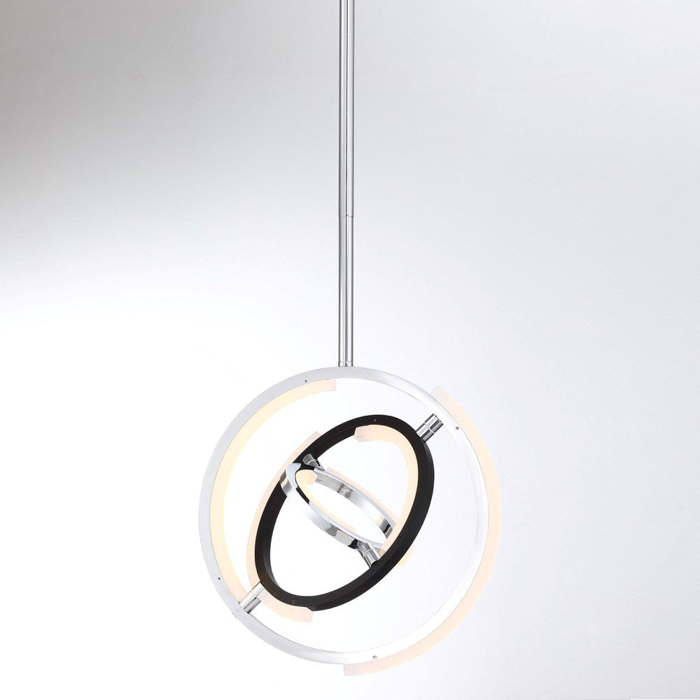 Collection Integrated Led 13 In. Pendant Polished Nickel