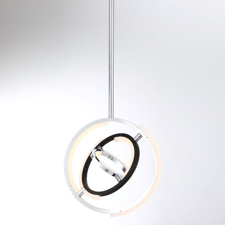 Collection Integrated Led 13 In. Pendant Polished Nickel
