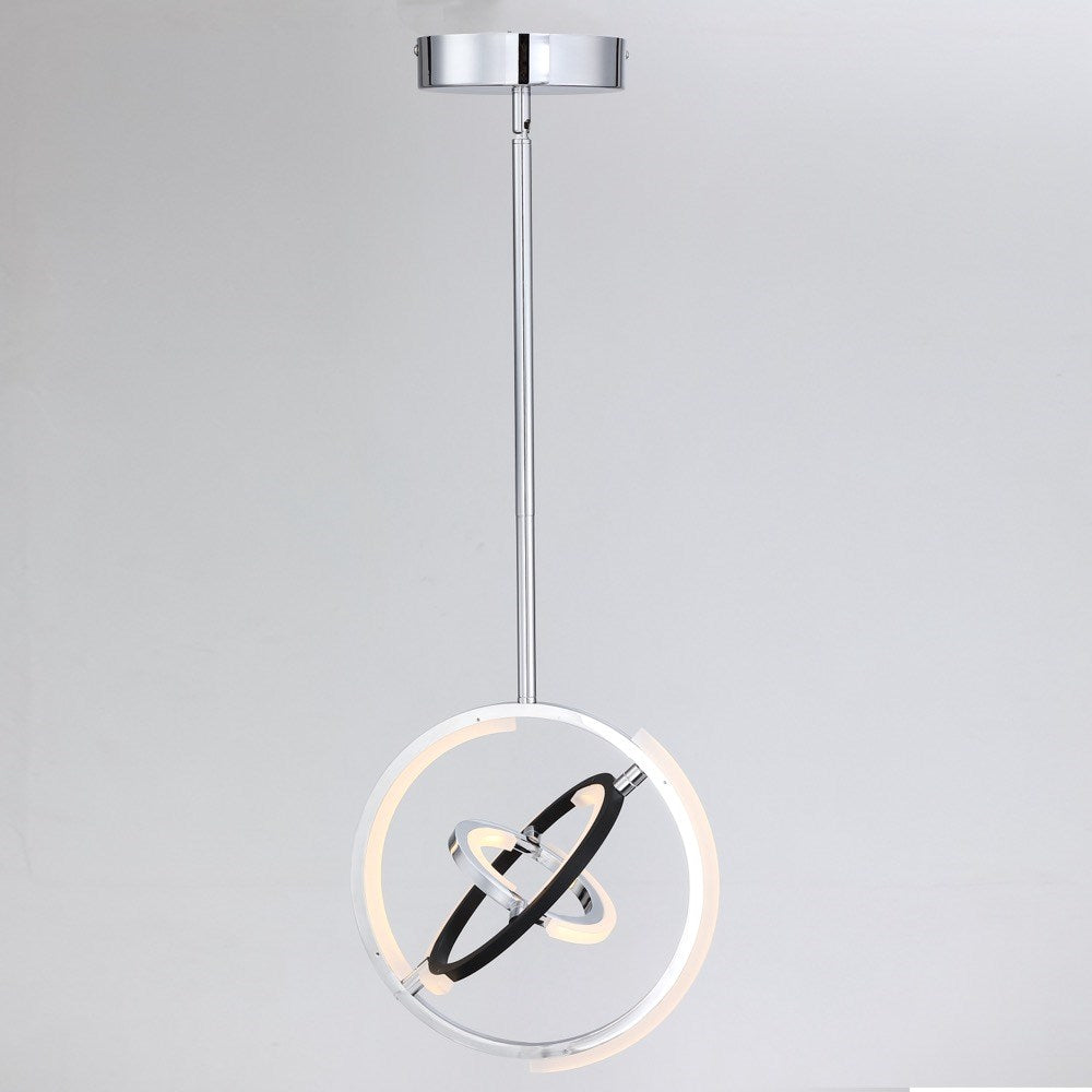 Collection Integrated Led 13 In. Pendant Polished Nickel