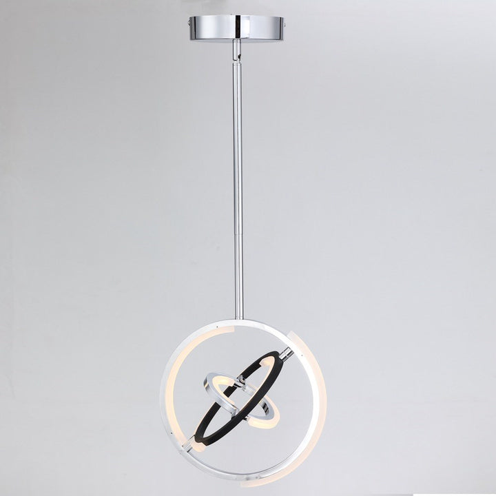 Collection Integrated Led 13 In. Pendant Polished Nickel
