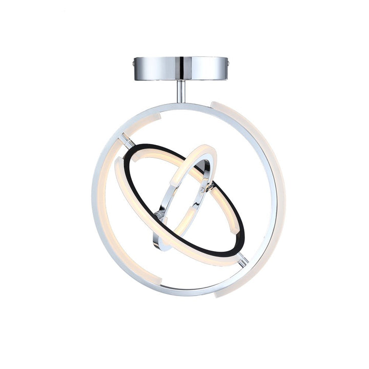 Collection Integrated Led Semi Flush Mount Polished Nickel