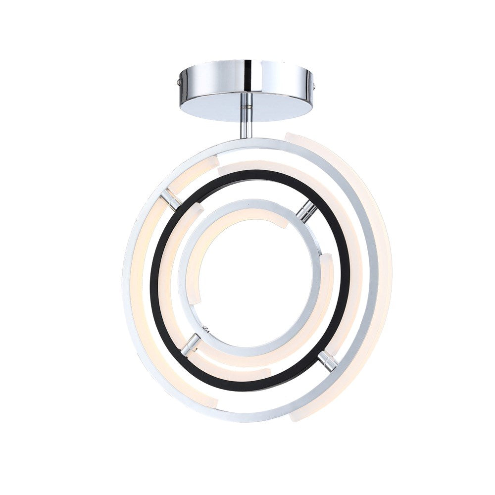 Collection Integrated Led Semi Flush Mount Polished Nickel