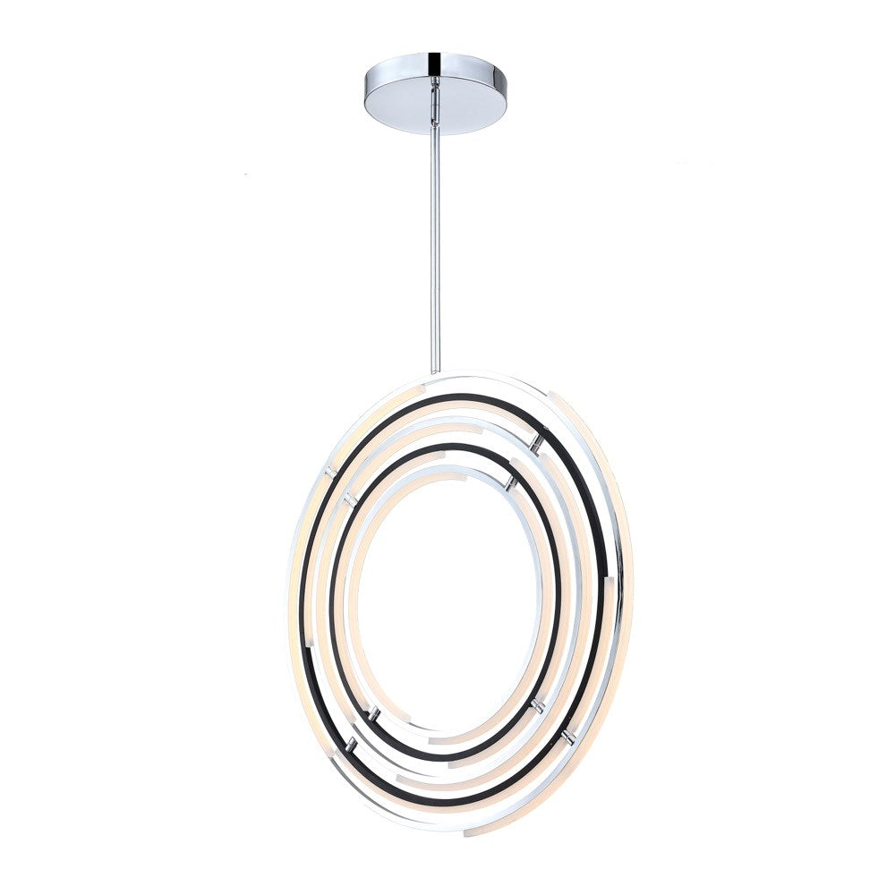 Collection Integrated Led 32 In. Pendant Polished Nickel