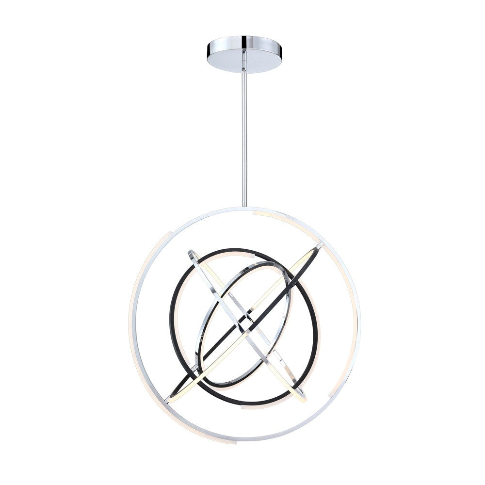 Collection Integrated Led 32 In. Pendant Polished Nickel