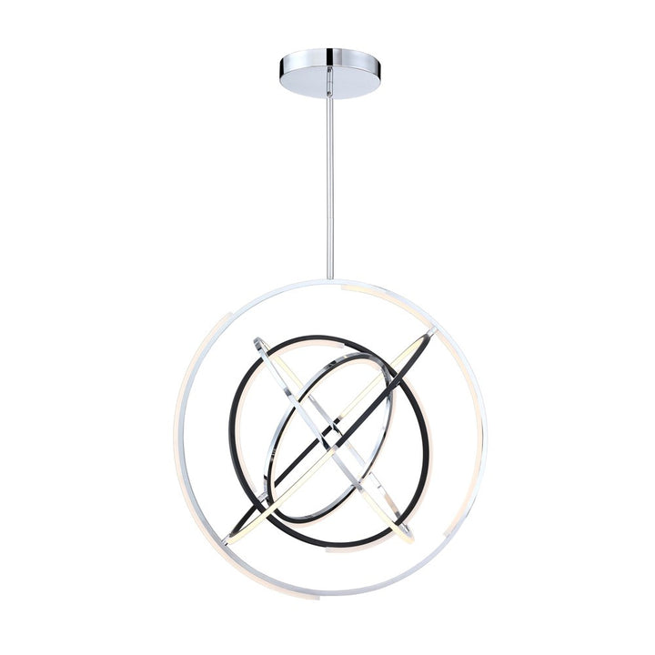 Collection Integrated Led 32 In. Pendant Polished Nickel