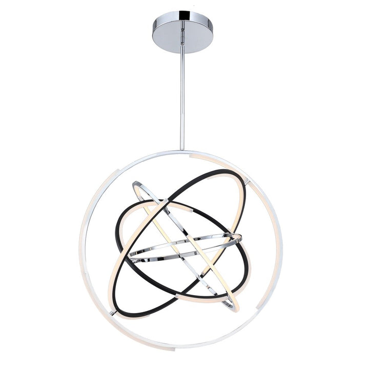 Collection Integrated Led 32 In. Pendant Polished Nickel