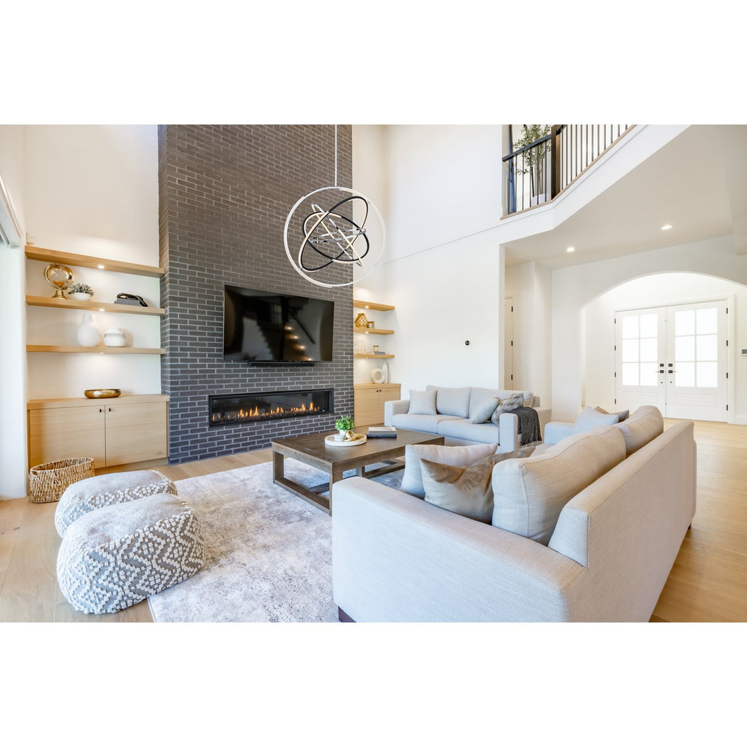 Collection Integrated Led 32 In. Pendant Polished Nickel