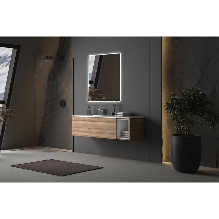 Collection 32W Led Rectangular Mirror Silver