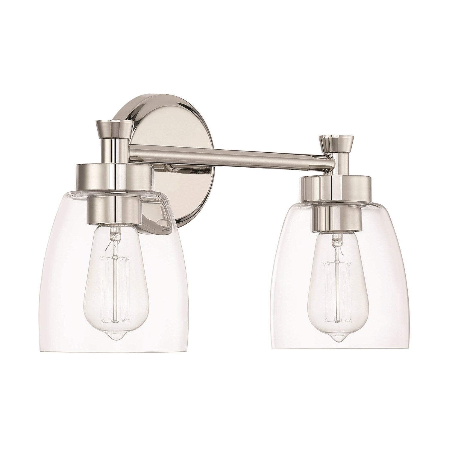 Henning 2 Light Vanity in Polished Nickel by Craftmade