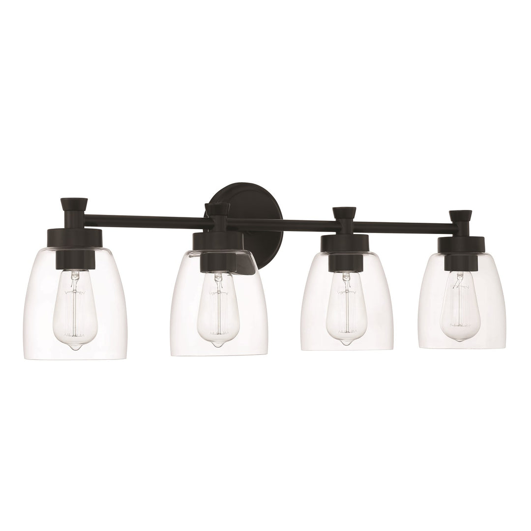 Henning 4 Light Vanity in Flat Black by Craftmade
