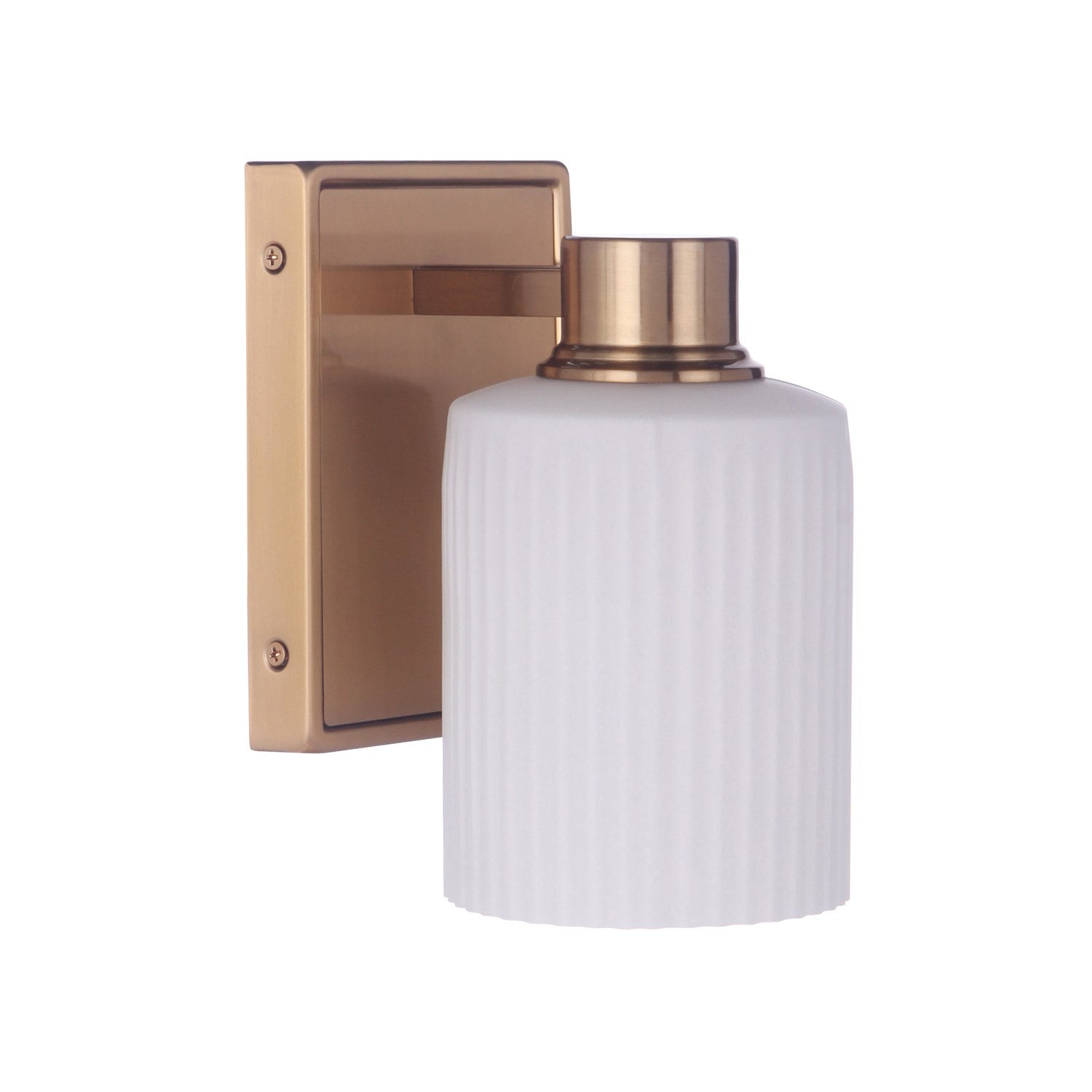 Bretton 1 Light Wall Sconce in Satin Brass by Craftmade