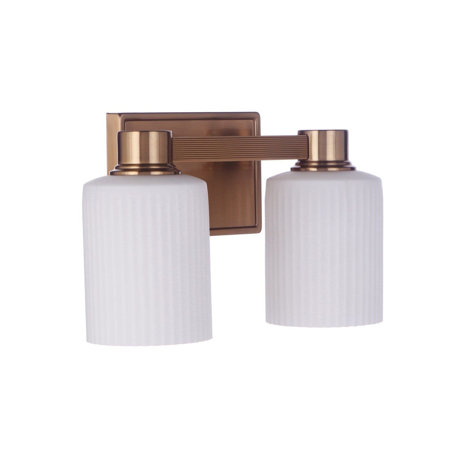 Bretton 2 Light Vanity in Satin Brass by Craftmade