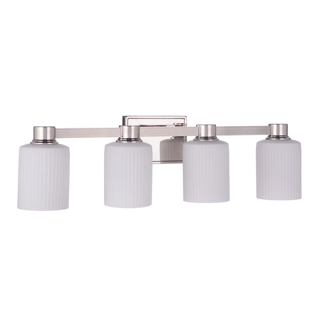 Bretton 4 Light Vanity in Polished Nickel by Craftmade