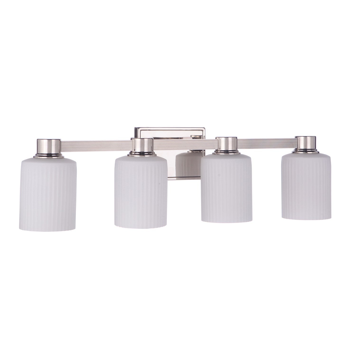 Bretton 4 Light Vanity in Polished Nickel by Craftmade