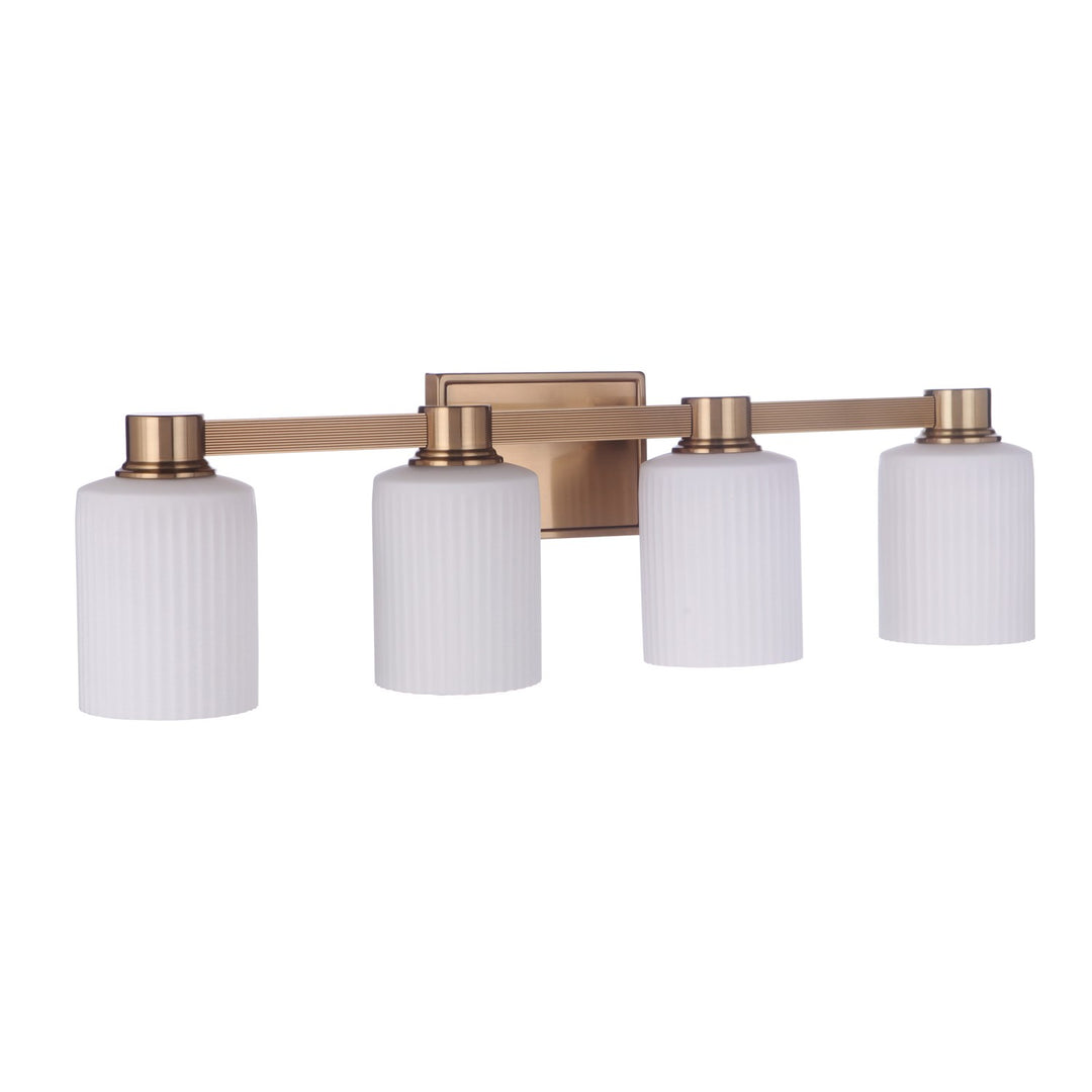 Bretton 4 Light Vanity in Satin Brass by Craftmade