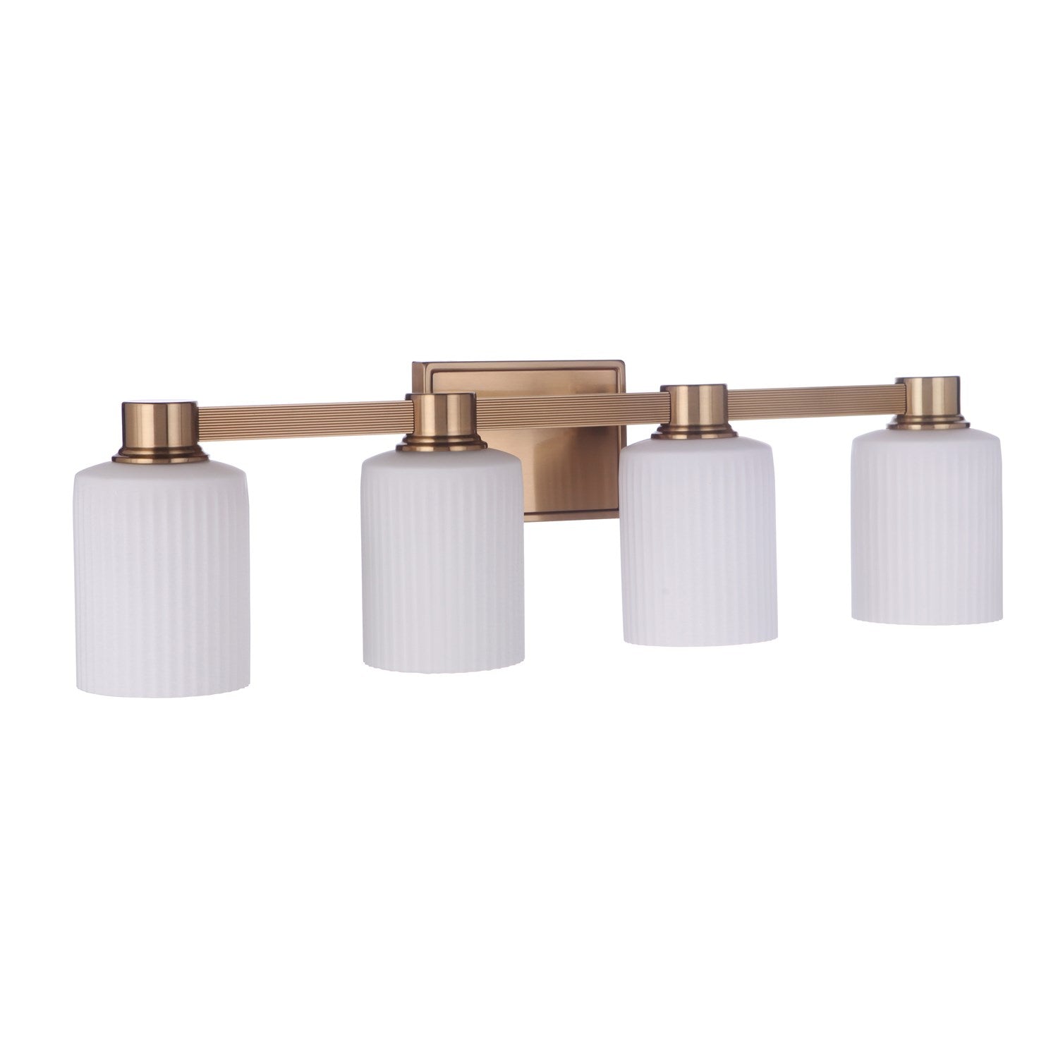 Bretton 4 Light Vanity in Satin Brass by Craftmade