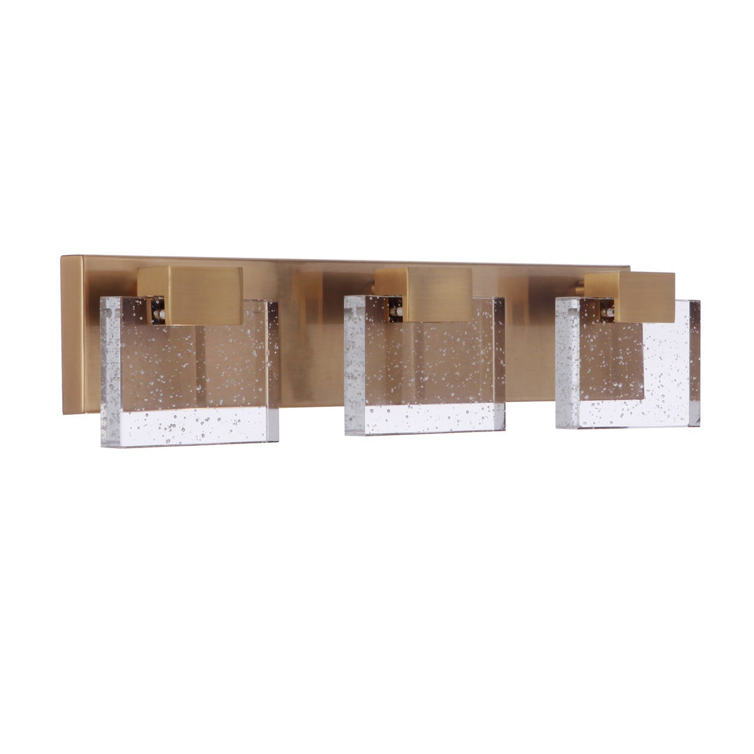 Alamere 3 Light LED Vanity in Satin Brass by Craftmade