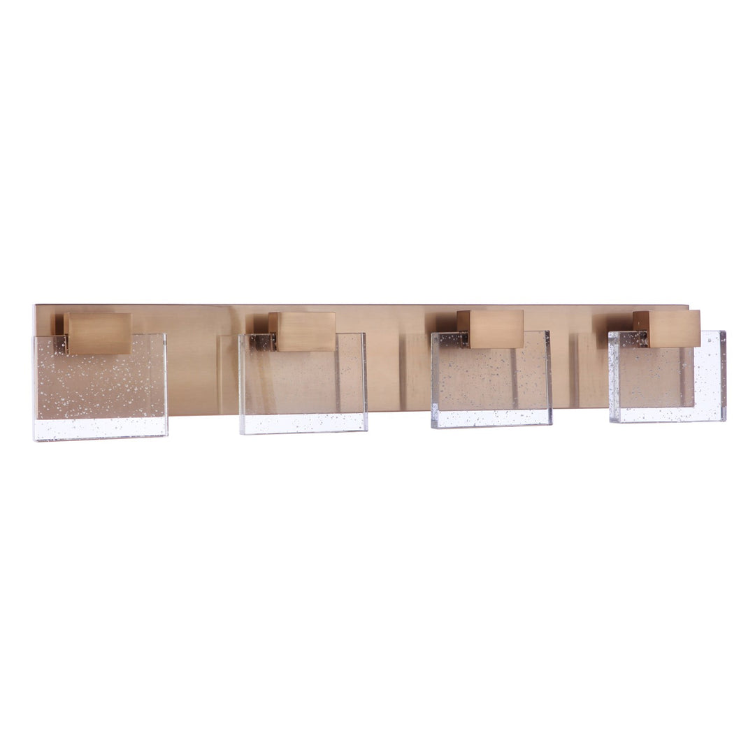 Alamere 4 Light LED Vanity in Satin Brass by Craftmade