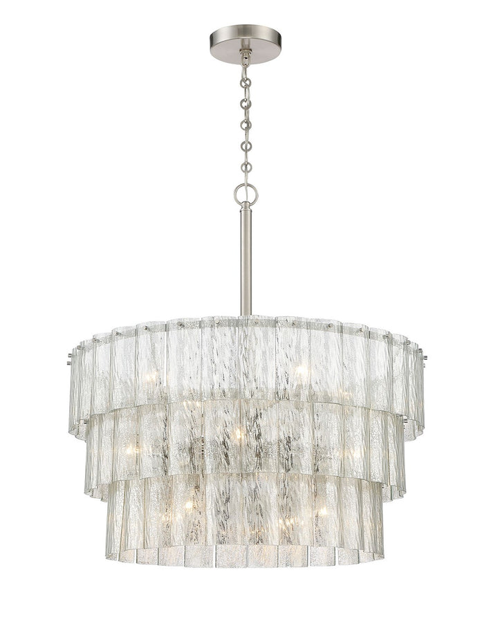 Museo 12 Light Pendant in Brushed Polished Nickel